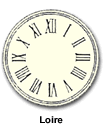 Cadran d'horloge de clocher Loire