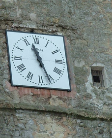 Détail de l'horloge de l'église
