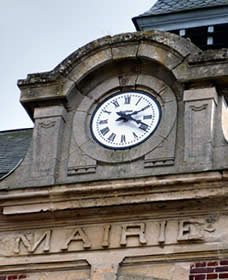 Cadran de l'horloge de la mairie