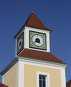 Horloge monumentale du zac de théâtre à Puteaux